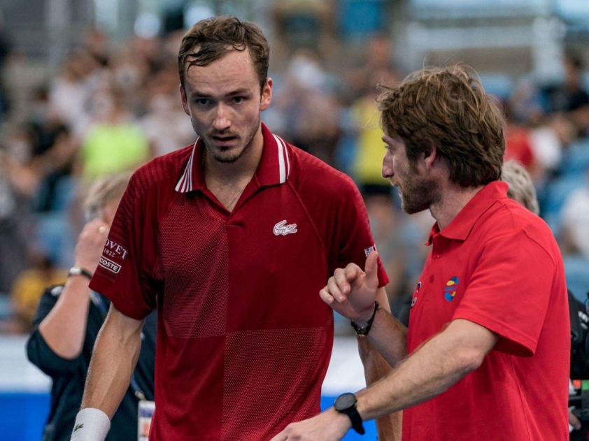 Daniil Medvedev thời điểm còn cộng tác với HLV Gilles Cervara.