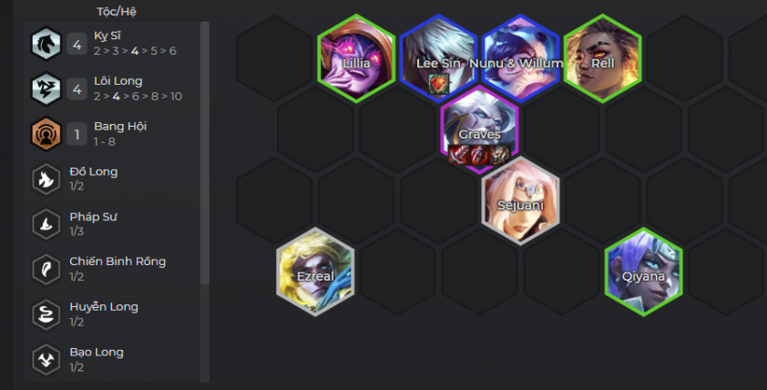 Chiến thuật giữa game Graves Lôi Long Cách chơi giữa game với đội hình Graves Lôi Long