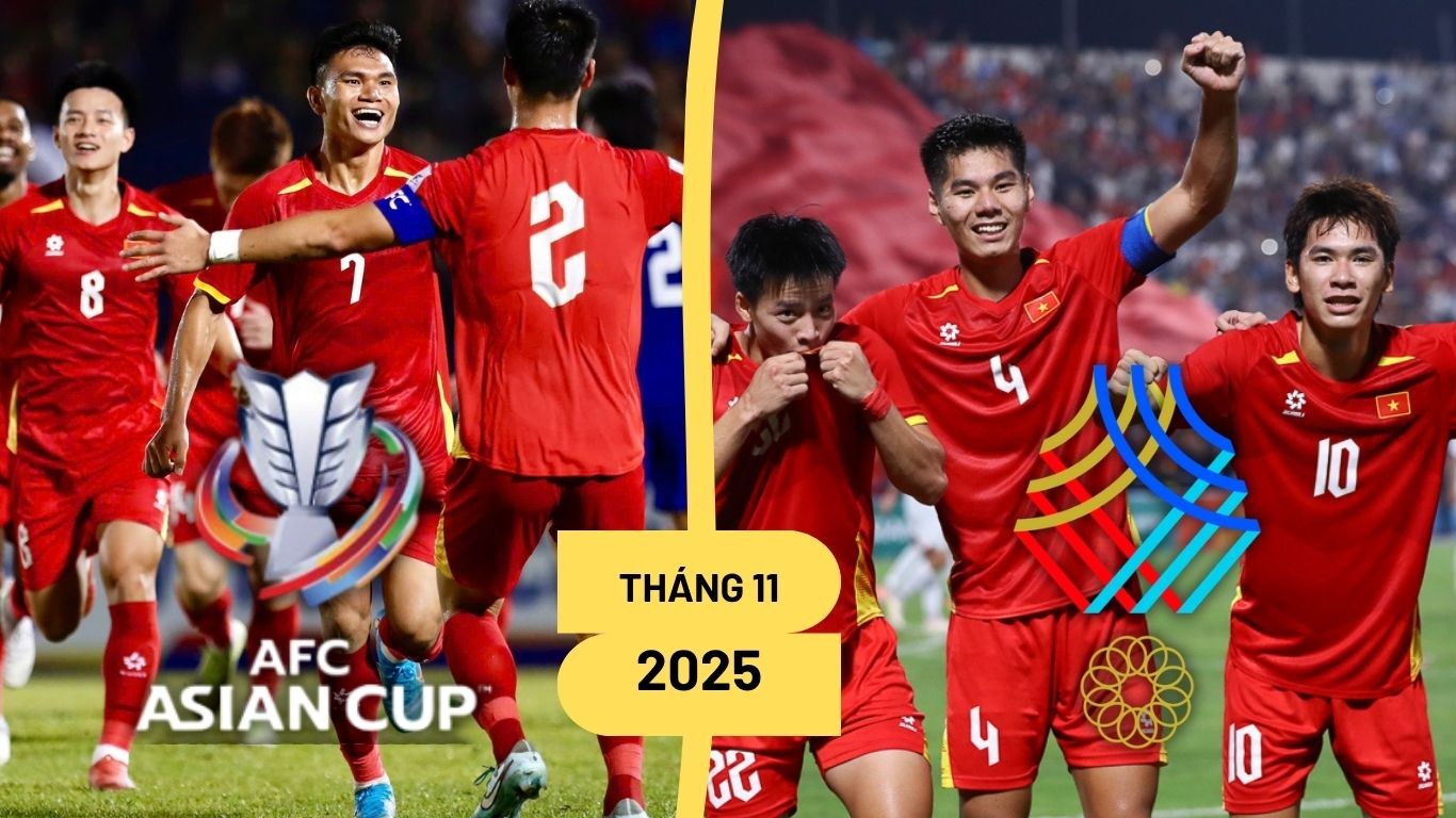 Hai đội tuyển quốc gia cùng hội quân tháng 11 cho mục tiêu Asian Cup và SEA Games Hai đội tuyển quốc gia cùng hội quân tháng 11 cho mục tiêu Asian Cup và SEA Games