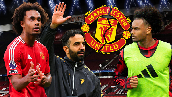 Tiền đạo Joshua Zirkzee trong màu áo Man Utd
