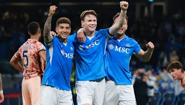 McTominay chơi nổi bật trong màu áo Napoli.