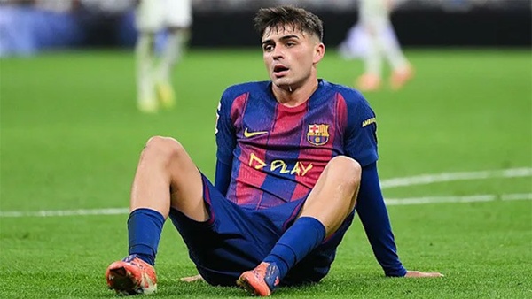 Pedri chấn thương cơ đùi Pedri bị rách cơ đùi phải nghỉ thi đấu