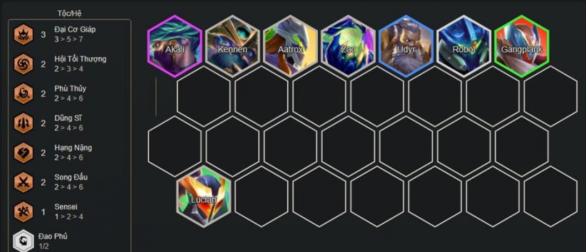 Giữa game đội hình Ryze Tất Tay Bậc Đồng