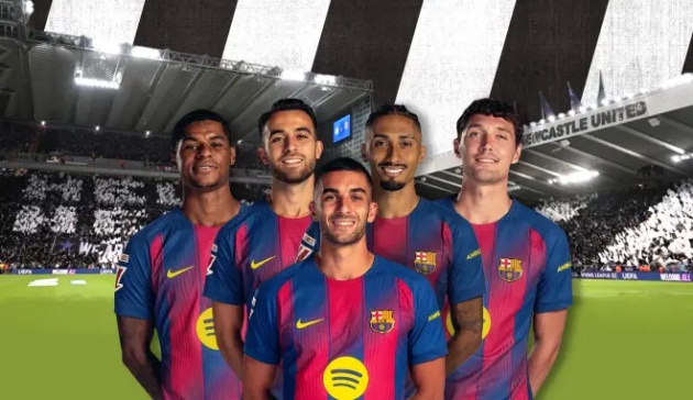 Nhiều cầu thủ Barca từng thắng trên sân St. James' Park.