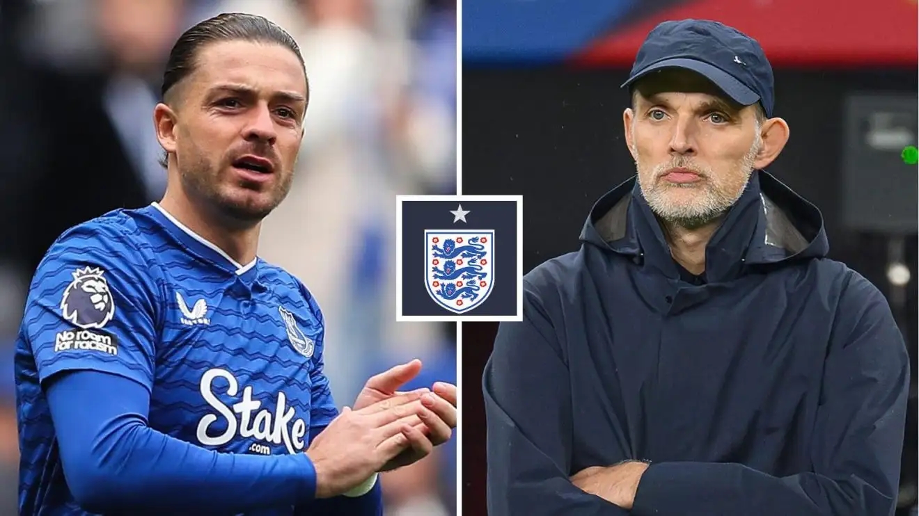 Thomas Tuchel và Jack Grealish