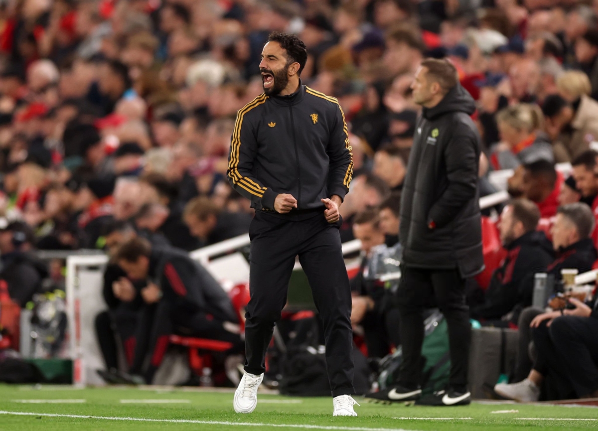 Ruben Amorim hài lòng với tinh thần cầu thủ Man Utd ở trận thắng Liverpool