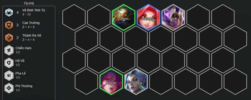 Giai đoạn đầu trận với đội hình Jinx Fast 9