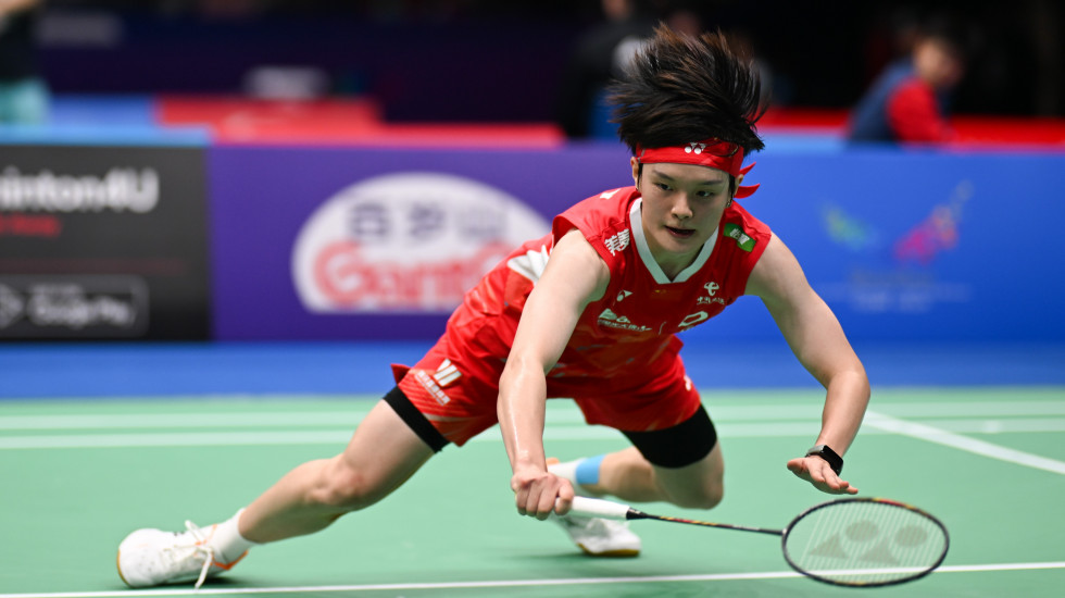 Wang Zhi Yi thua tan nát ở chung kết - Ảnh: BWF cầu lông - Ảnh 2.