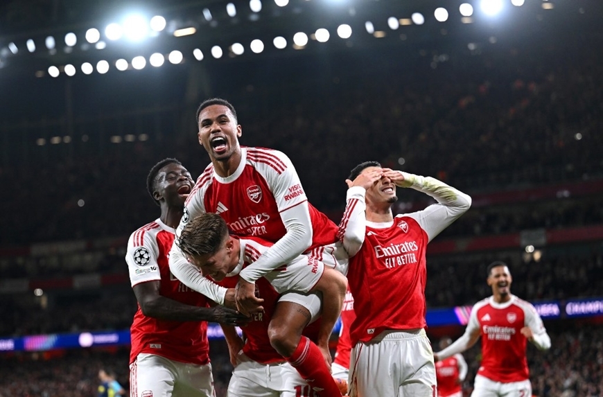 Arsenal dẫn đầu dự đoán vô địch Champions League Arsenal trên đường tới chức vô địch Champions League