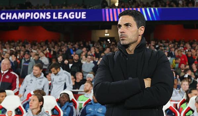 Mikel Arteta xoay tua đội hình trước trận gặp Slavia Prague
