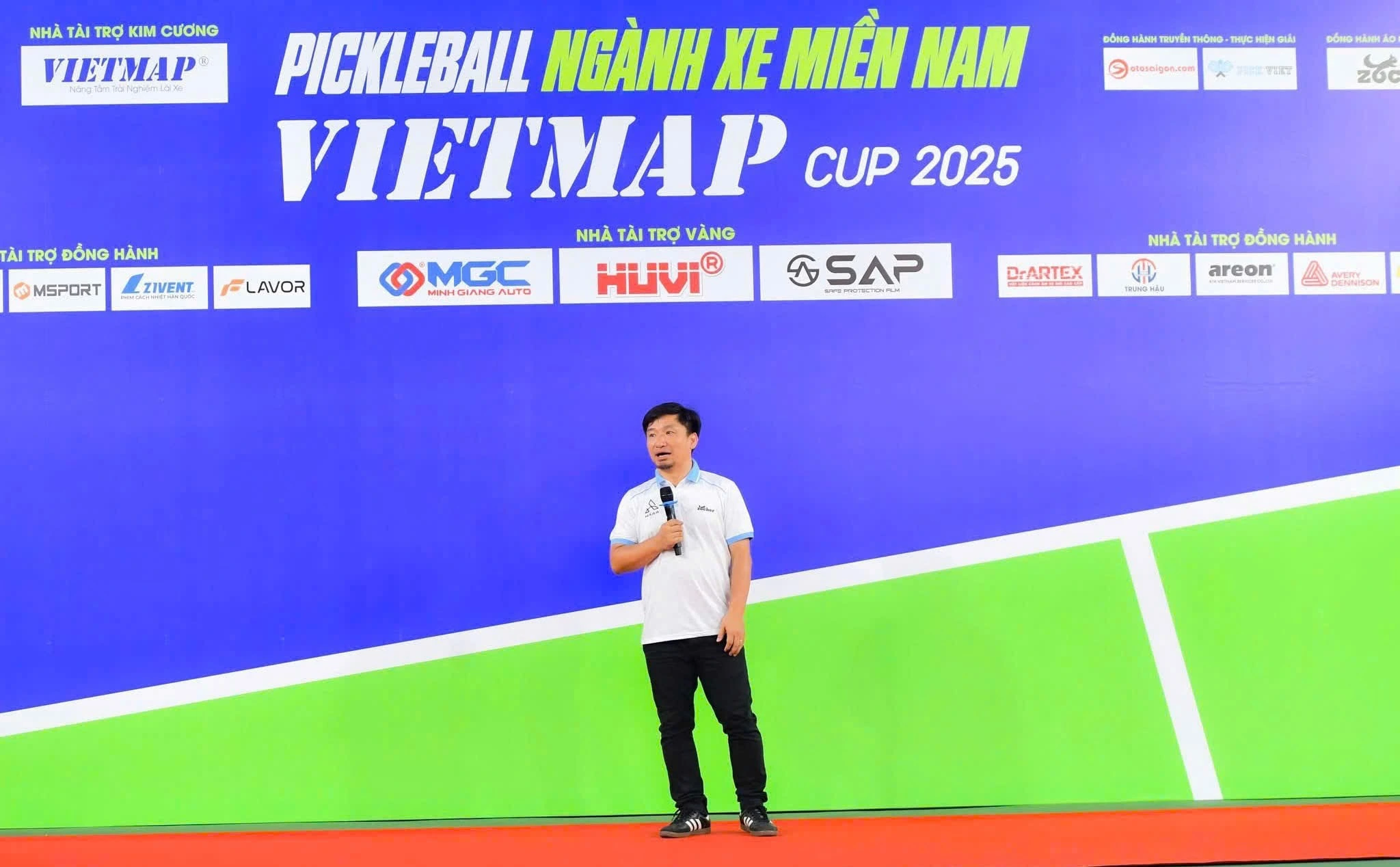 Ông Đặng Khoa Vũ cho biết sẽ duy trì giải pickleball ngành xe miền Nam thường niên nhằm tạo sân chơi lành mạnh, ý nghĩa cho các VĐV ngành xe