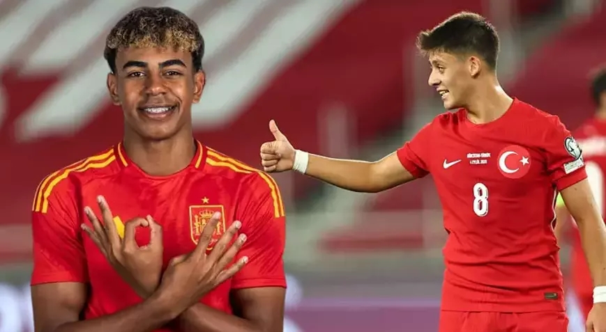 Arda Guler và Lamine Yamal trong cuộc đối đầu