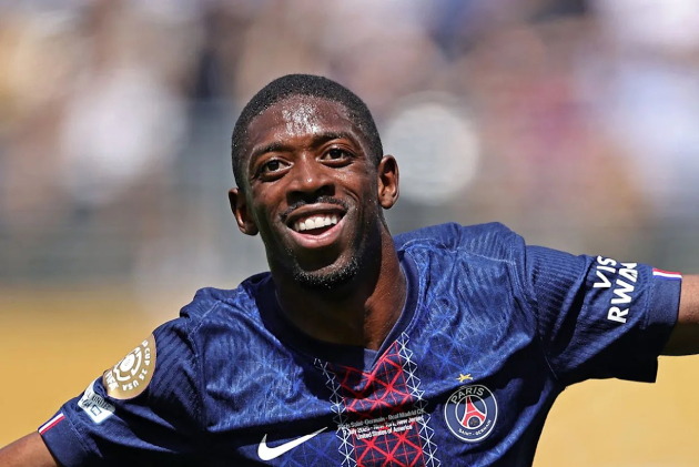 Ousmane Dembele trên sân tập