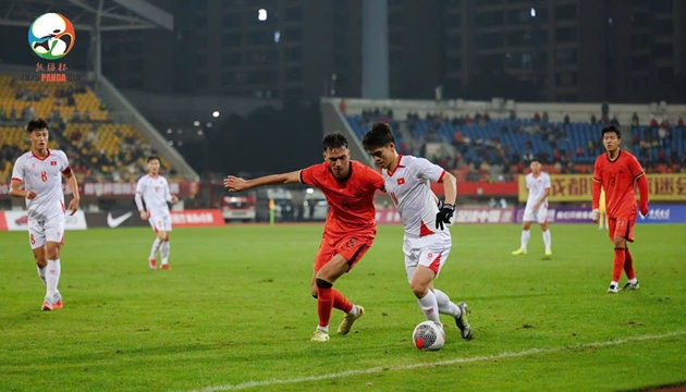 U22 Việt Nam thi đấu quyết liệt tại Panda Cup 2025
