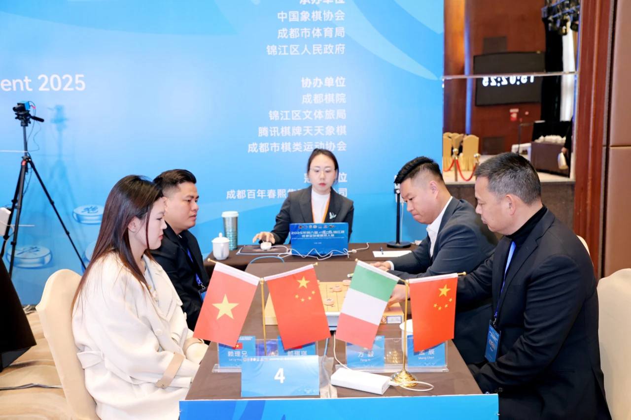 cờ tướng - hình ảnh Lại Lý Huynh cùng đồng đội