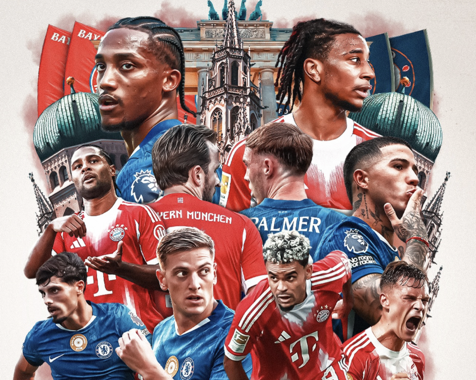 Screenshot trận đấu Bayern vs Chelsea