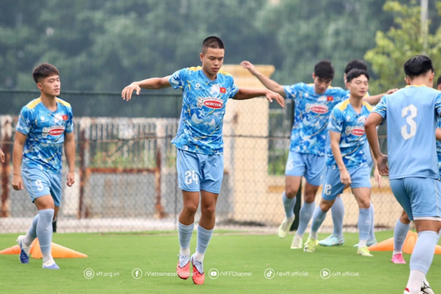 Trần Thành Trung có thể được triệu tập lên U22 Việt Nam dự SEA Games 33. Ảnh: VFF Trần Thành Trung có thể được triệu tập lên U22 Việt Nam dự SEA Games 33