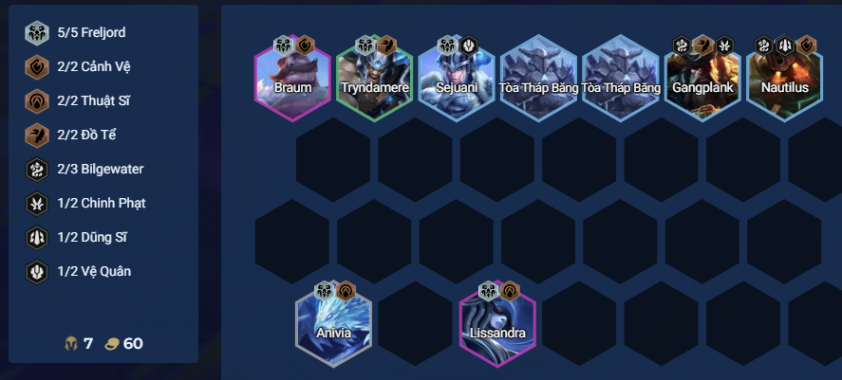 Giữa game Thuật Sĩ Freljord Chiến thuật giữa game DTCL