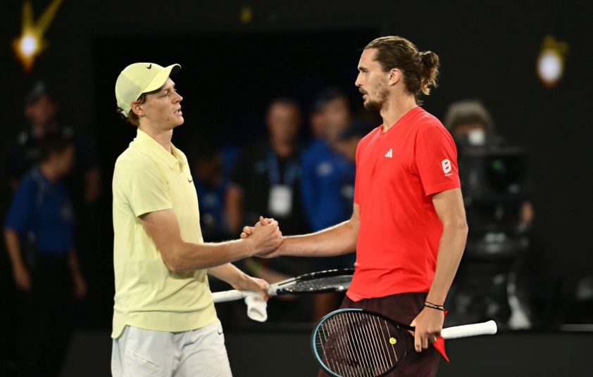 Jannik Sinner và Alexander Zverev có lần thứ 3 đối đầu trong năm nay.