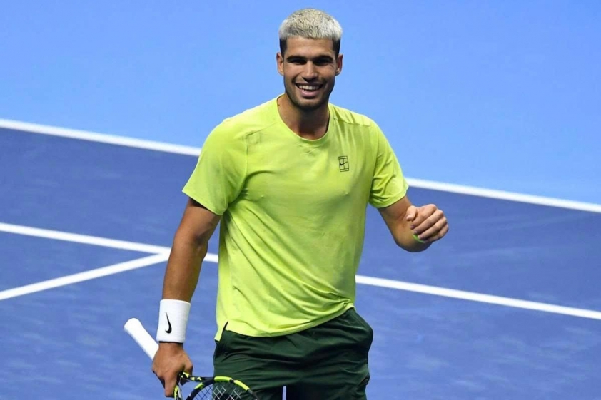 Carlos Alcaraz thoải mái tại ATP Finals