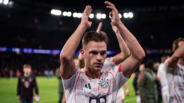 Joshua Kimmich trong trận đấu gặp PSG Joshua Kimmich tập trung thi đấu trước PSG
