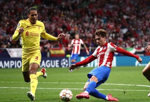 Screenshot trận đấu Liverpool vs Atletico Madrid