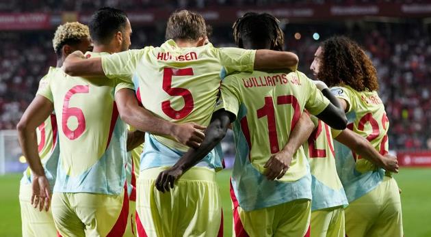 Tấm vé dự World Cup 2026 khó thoát khỏi tay Tây Ban Nha. Tấm vé dự World Cup 2026 khó thoát khỏi tay Tây Ban Nha.