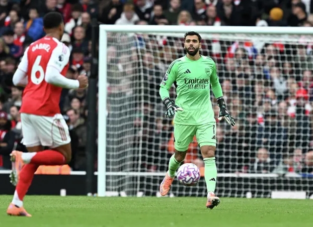 Arsenal 02 David Raya lãnh đạo hàng thủ Arsenal