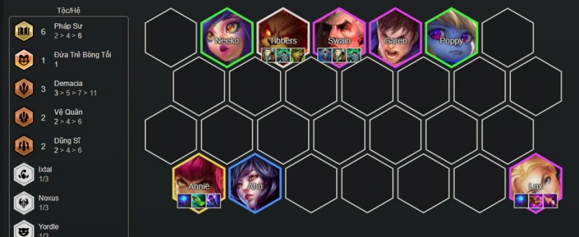 Chiến thuật cuối game đội hình Lux pháp sư
