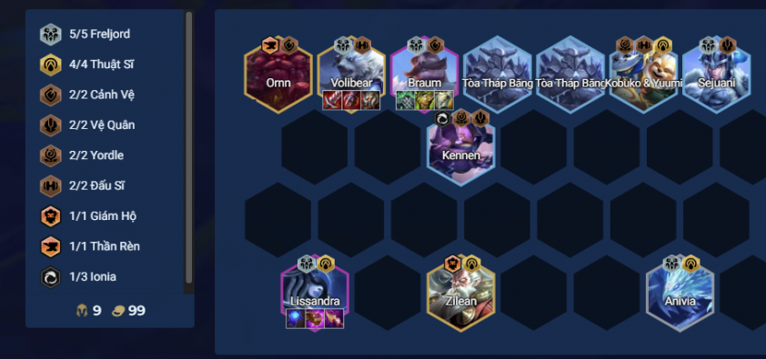 Cuối game đội hình Thuật Sĩ Freljord Hoàn thành đội hình DTCL mùa 16