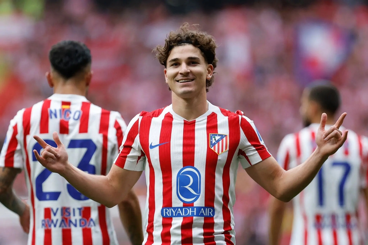 Tiền đạo Julian Alvarez thi đấu nổi bật cho Atletico
