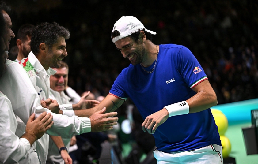 Ý dễ dàng có chiến thắng trước Áo nhờ công của Matteo Berrettini và Flavio Cobolli.