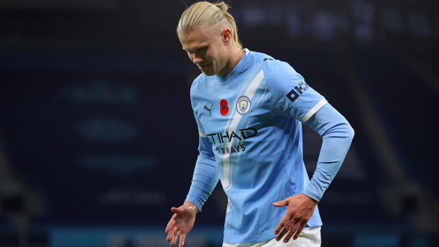 Haaland ghi bàn trong trận gặp Bournemouth Erling Haaland ăn mừng bàn thắng