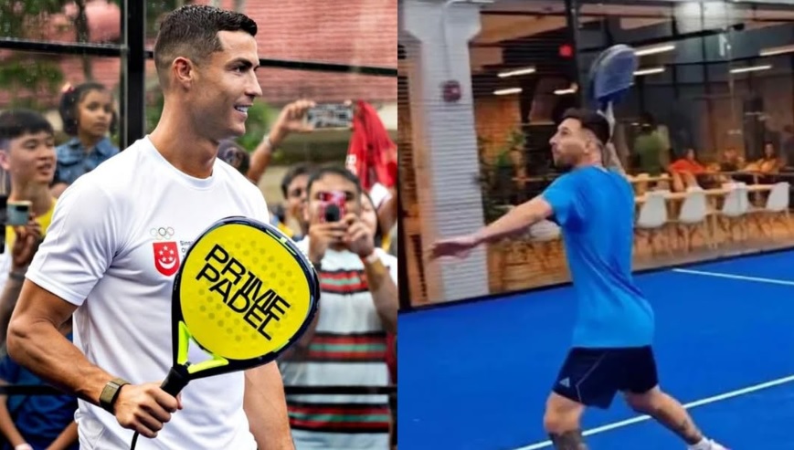 Padel là môn thể thao yêu thích của Messi và Ronaldo padel - Ảnh 1.